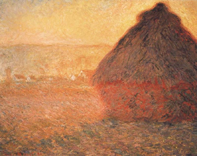 Claude Monet Meule,Soleil coucbant oil painting image